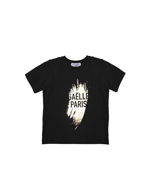 T-shirt, bambina, logata. GAELLE PARIS | 2742M00328BK